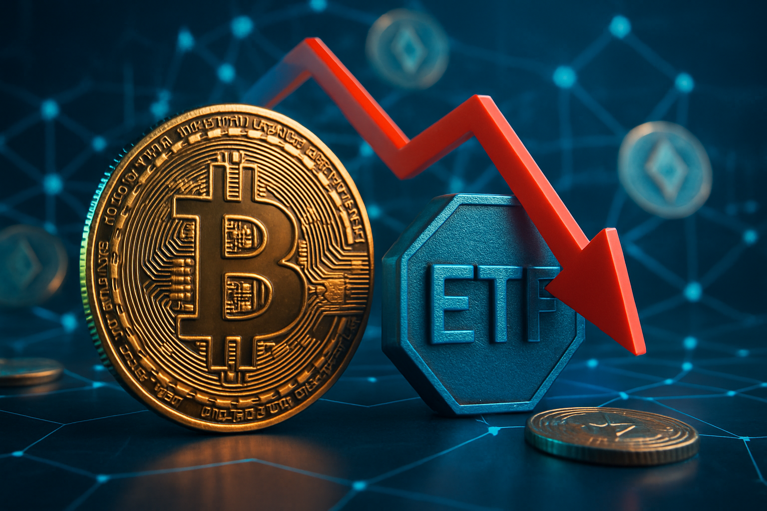 Obrovské odlivy z Bitcoin ETF: 445 miliónov dolárov v jednom dni