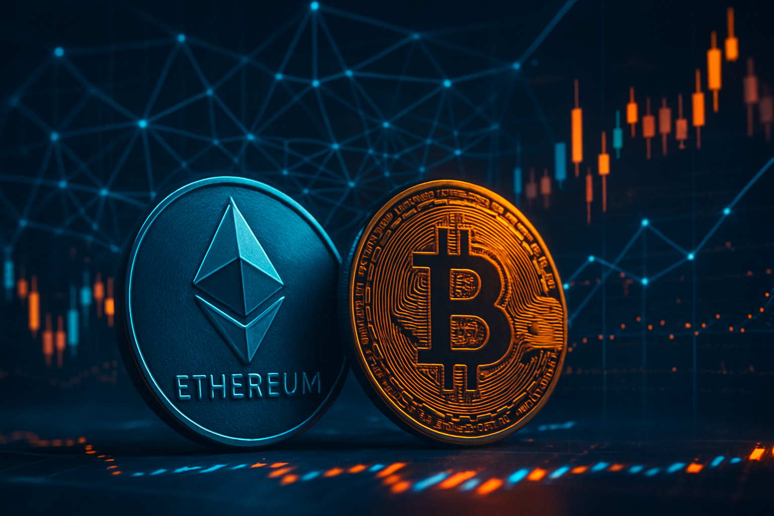 Ethereum prekonáva Bitcoin: Bitmine nakupuje takmer 10 000 ETH