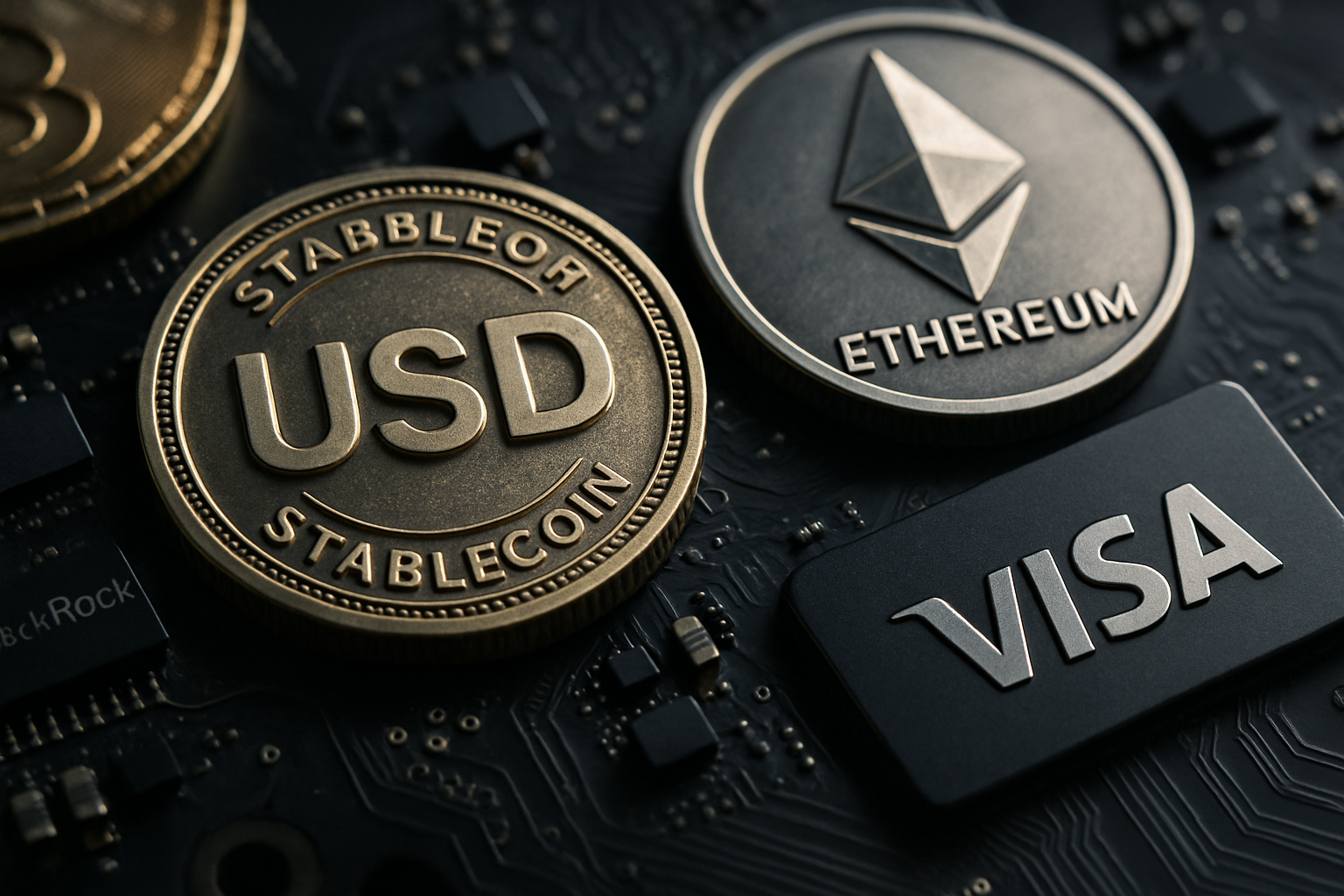 Nový stabilcoin Open USD: Inovácia od BlackRock a Visa na Ethereum