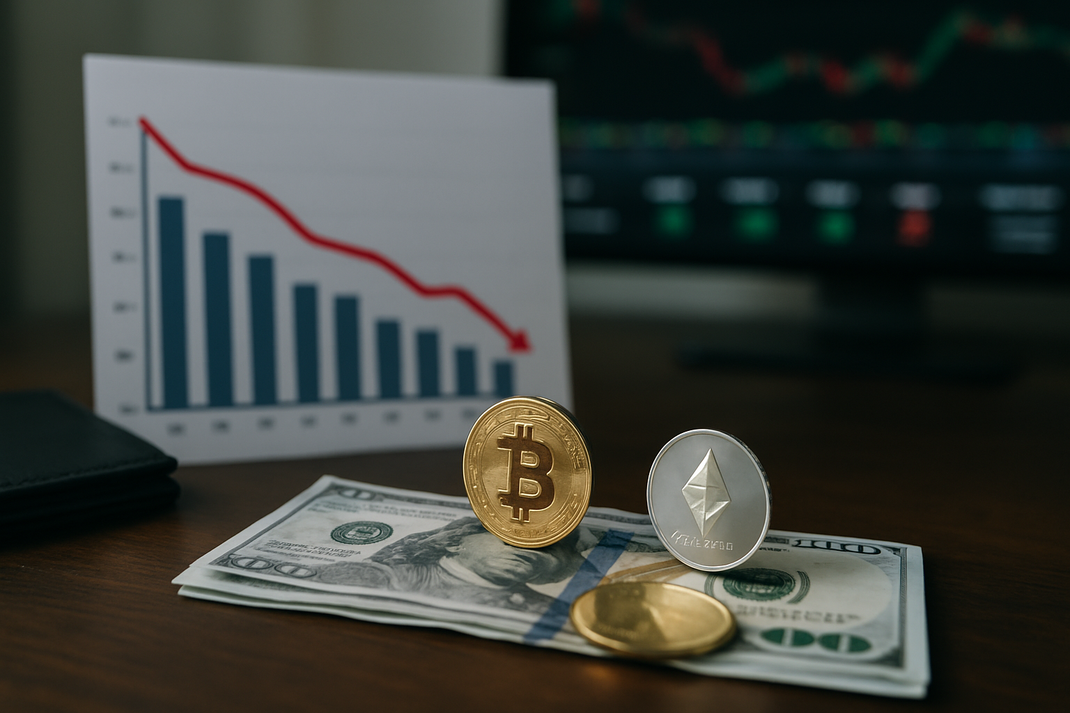 Pokles objemu spot obchodovania na kryptotrhu na 15 miliárd dolárov