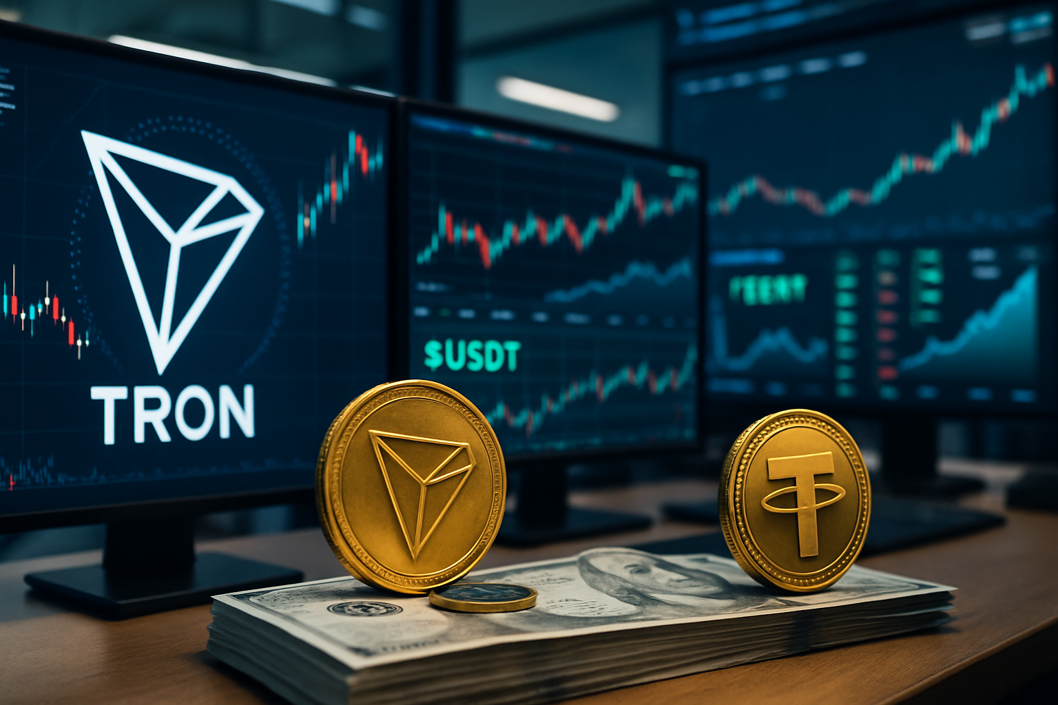 Tron pridáva 2 miliardy dolárov v stablecoinoch, celková ponuka presahuje 91 miliárd