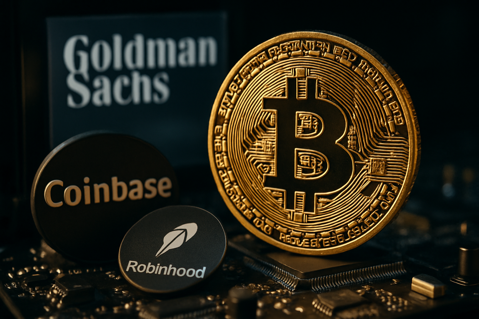 Goldman Sachs podporuje akcie kryptomien počas rastu Bitcoinu