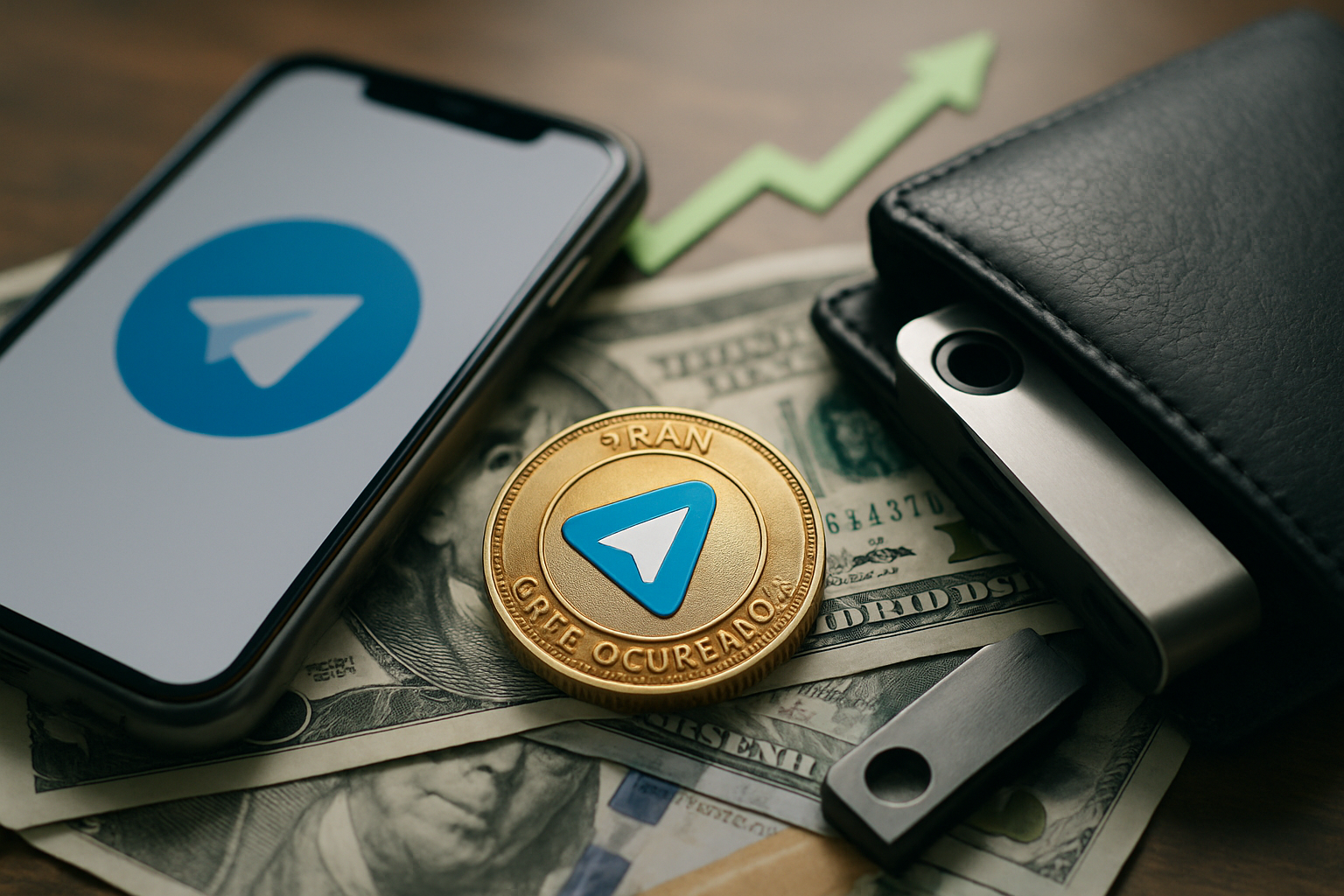 Gram cena vzrástla s uvedením peňaženky Telegram