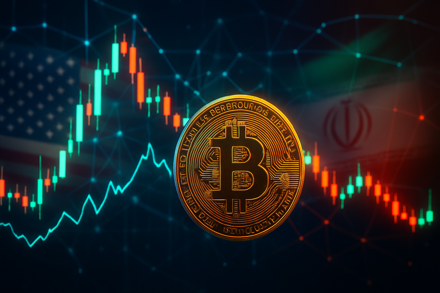 Bitcoin a jeho dramatická volatilita: USA a Irán v posledných 24 hodinách